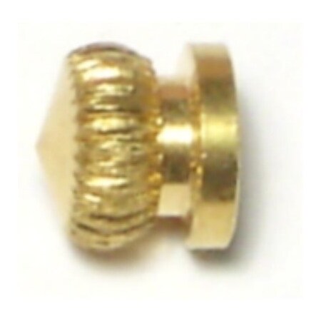 Midwest Fastener #8-32 Brass Coarse Thread Bracket Caps 15PK 64594